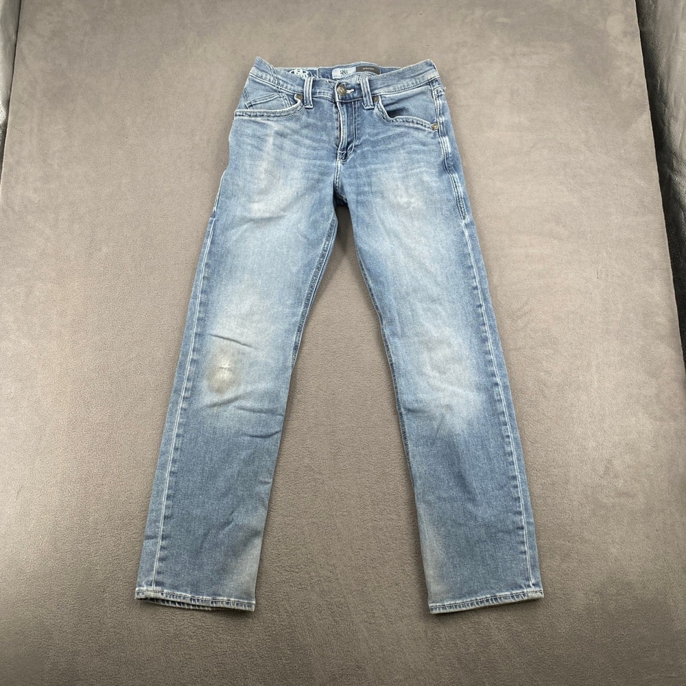Rock & Republic Mens Straight Leg Jeans Light Wash Distressed 29x32